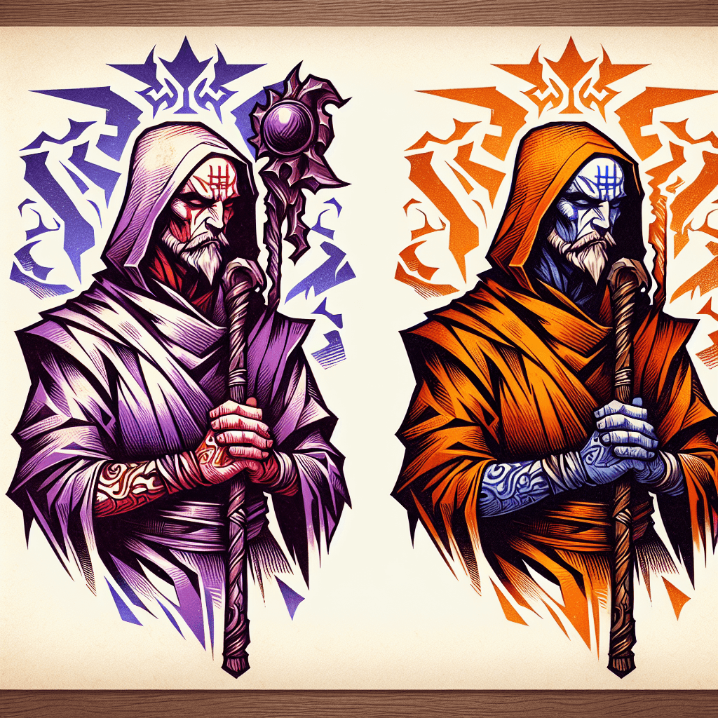 diablo 4 based monk wielding a staff