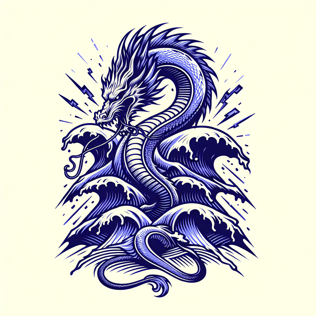 dragon in an earthquake