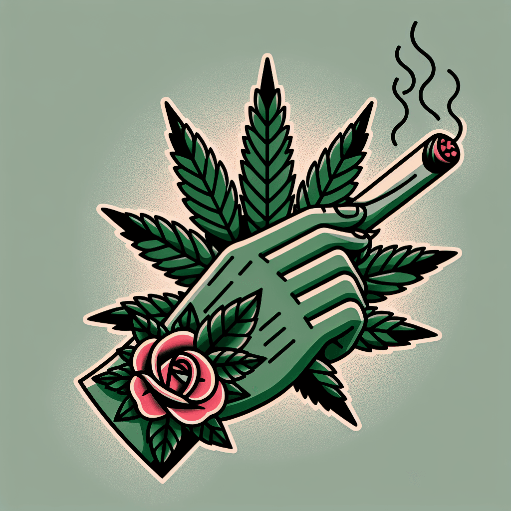 marijuana smoking a joint
