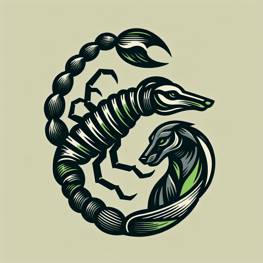 scorpion with the head of a greyhound