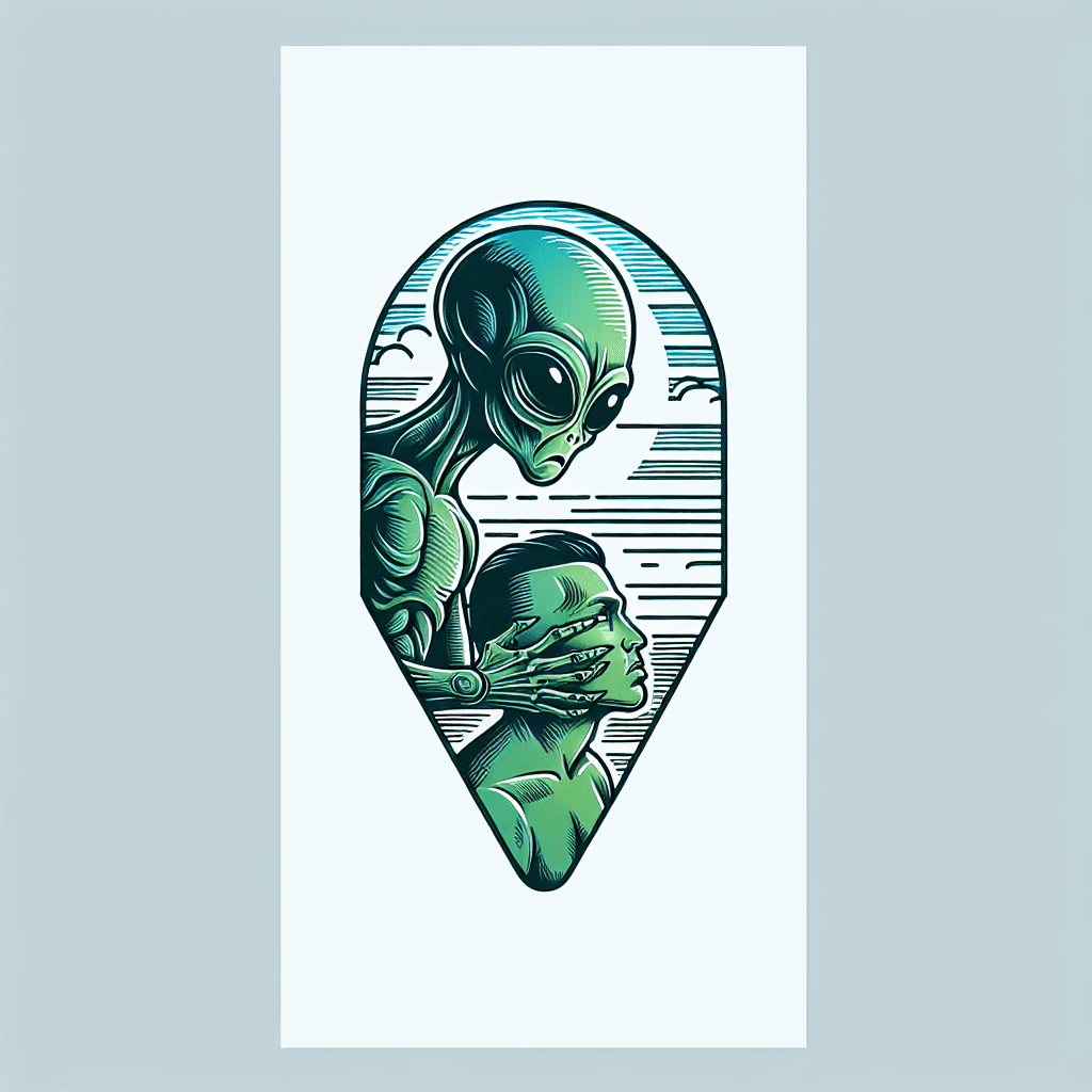 alien controlling a human’s head