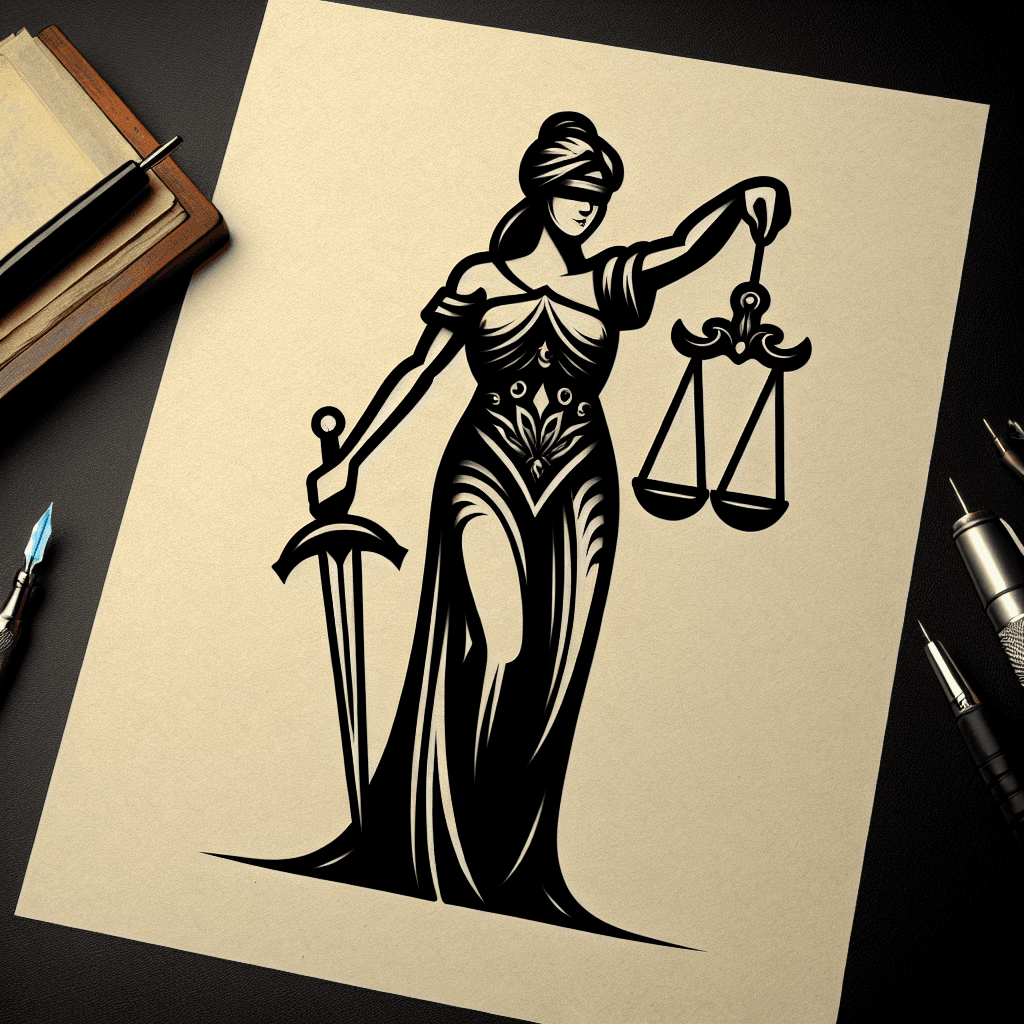 lady justice holding sword and scale