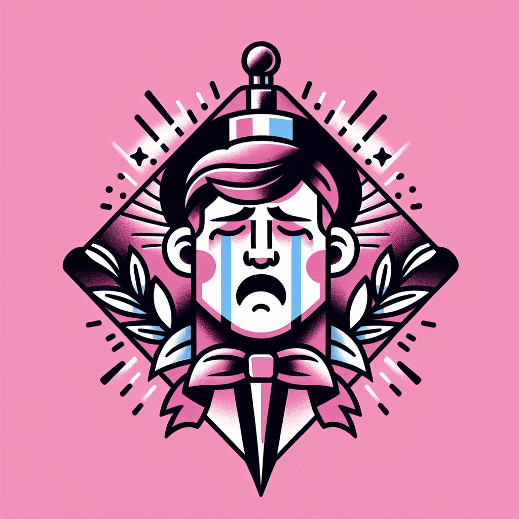 cartoon adult crying