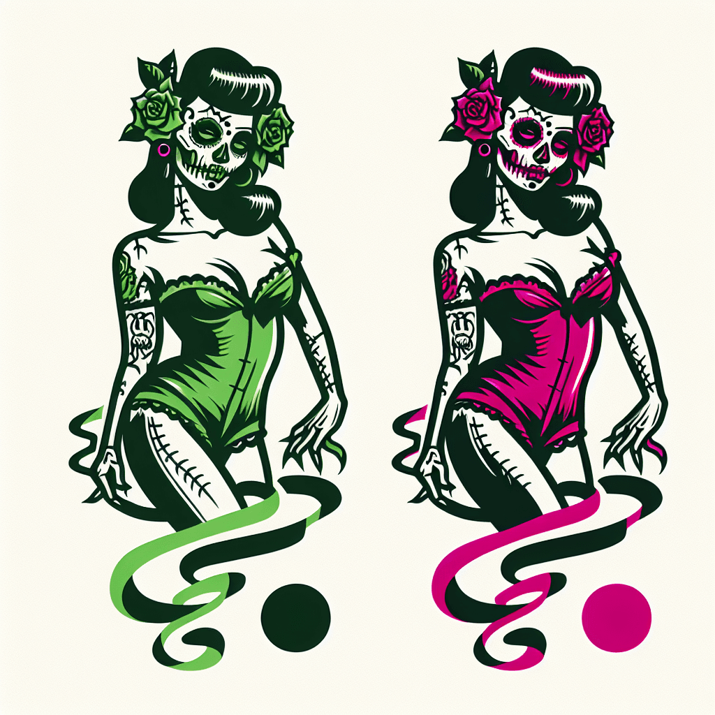 pinup girl zombie
