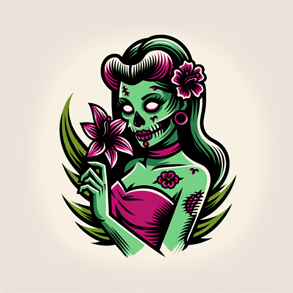 pinup girl zombie
