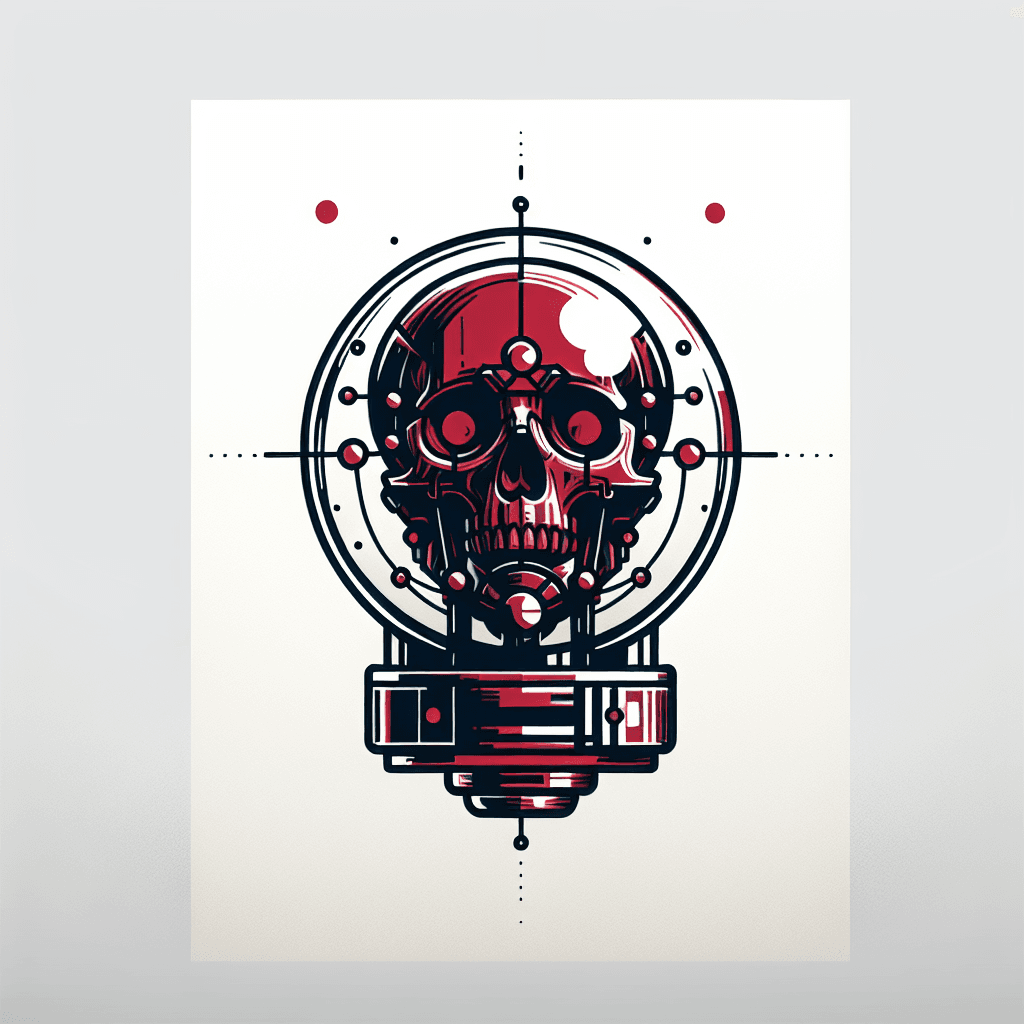 skull in a crystal ball