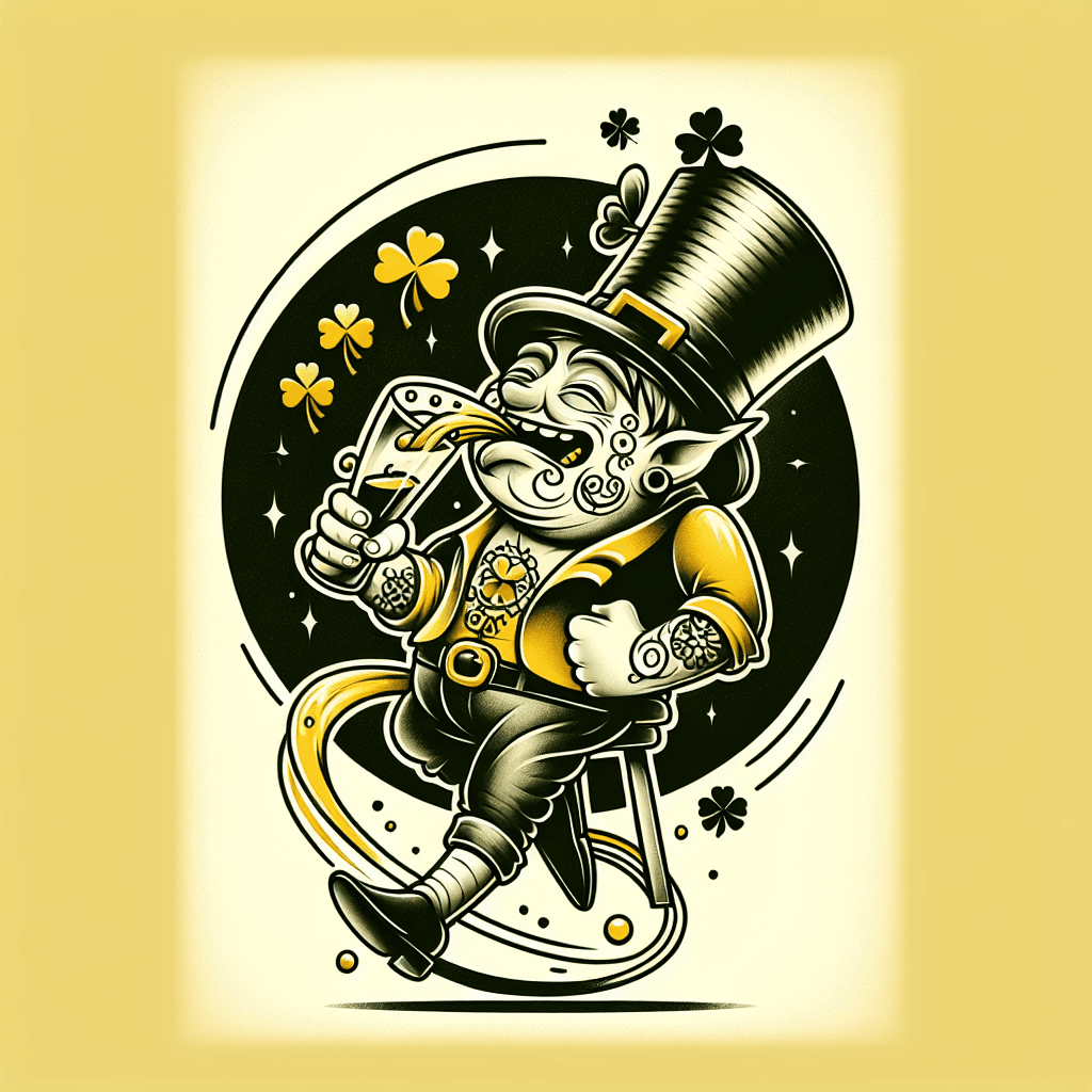 drunk leprechaun saint paddy's day