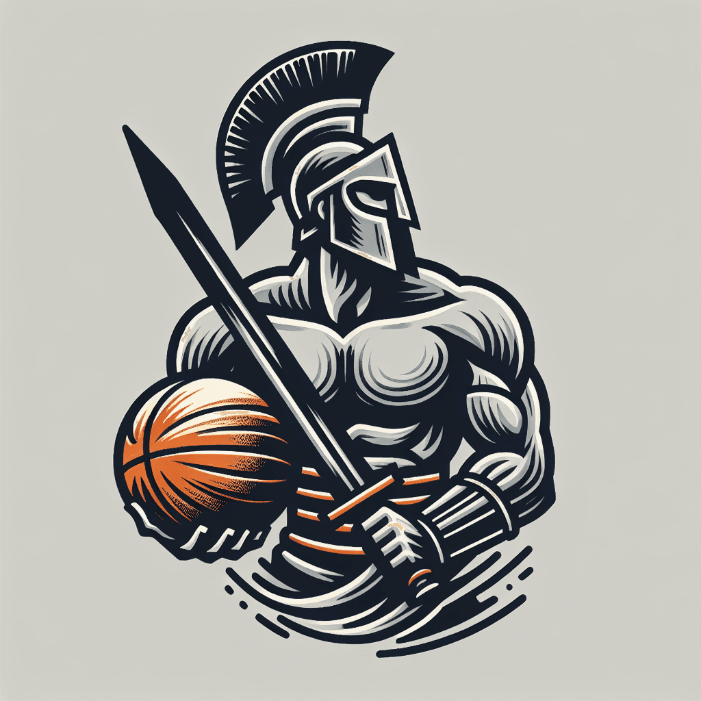 gladiator holding basketball