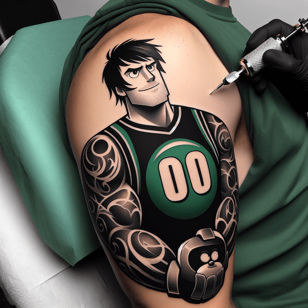 bob from the show bob's burgers wearing a philadelphia eagles jersey