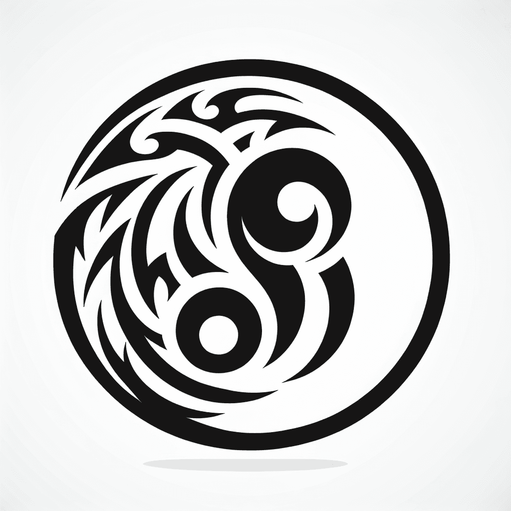 tribal ying yang