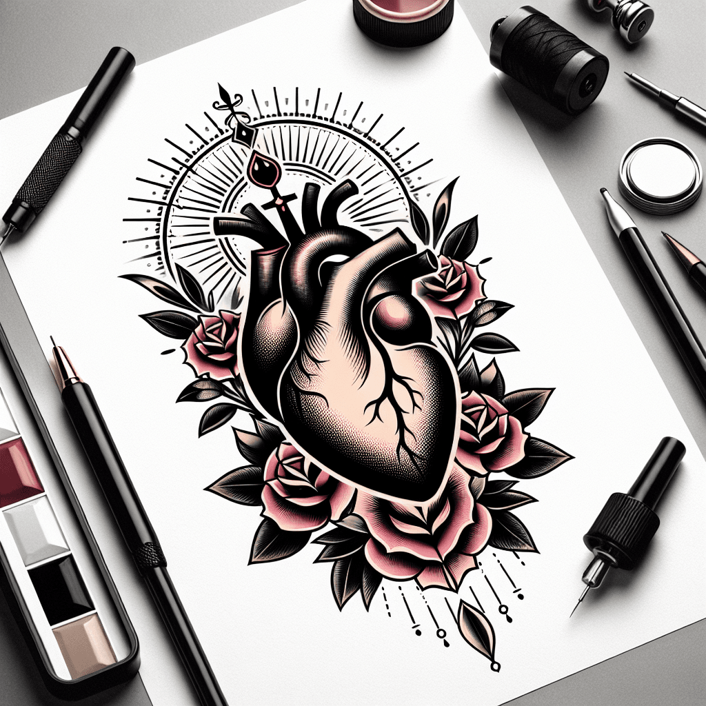 sacred heart tattoo