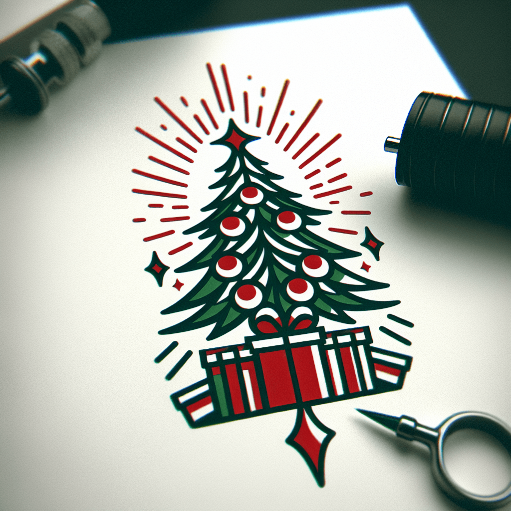 decorated christmas tree with gifts underneath