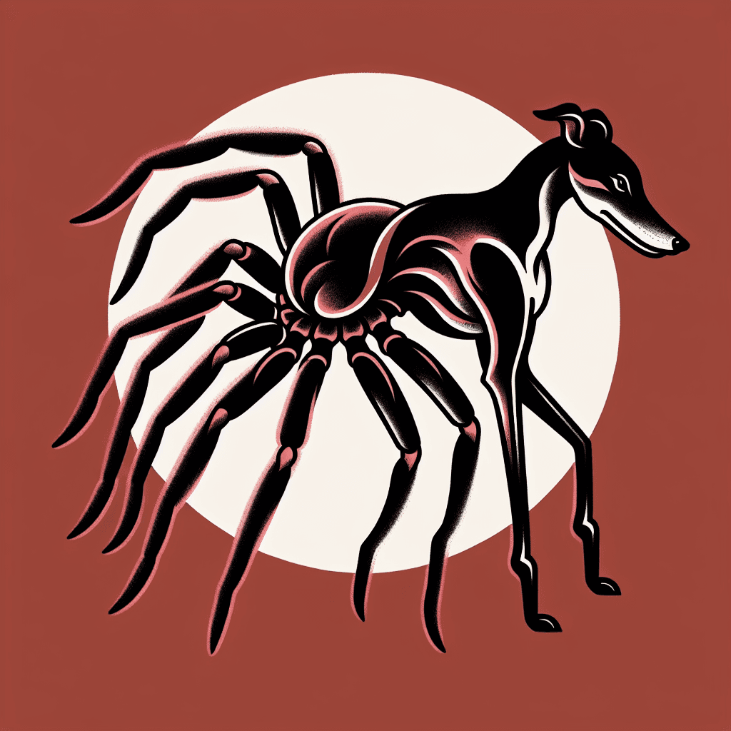 tarantula with the head of a greyhound