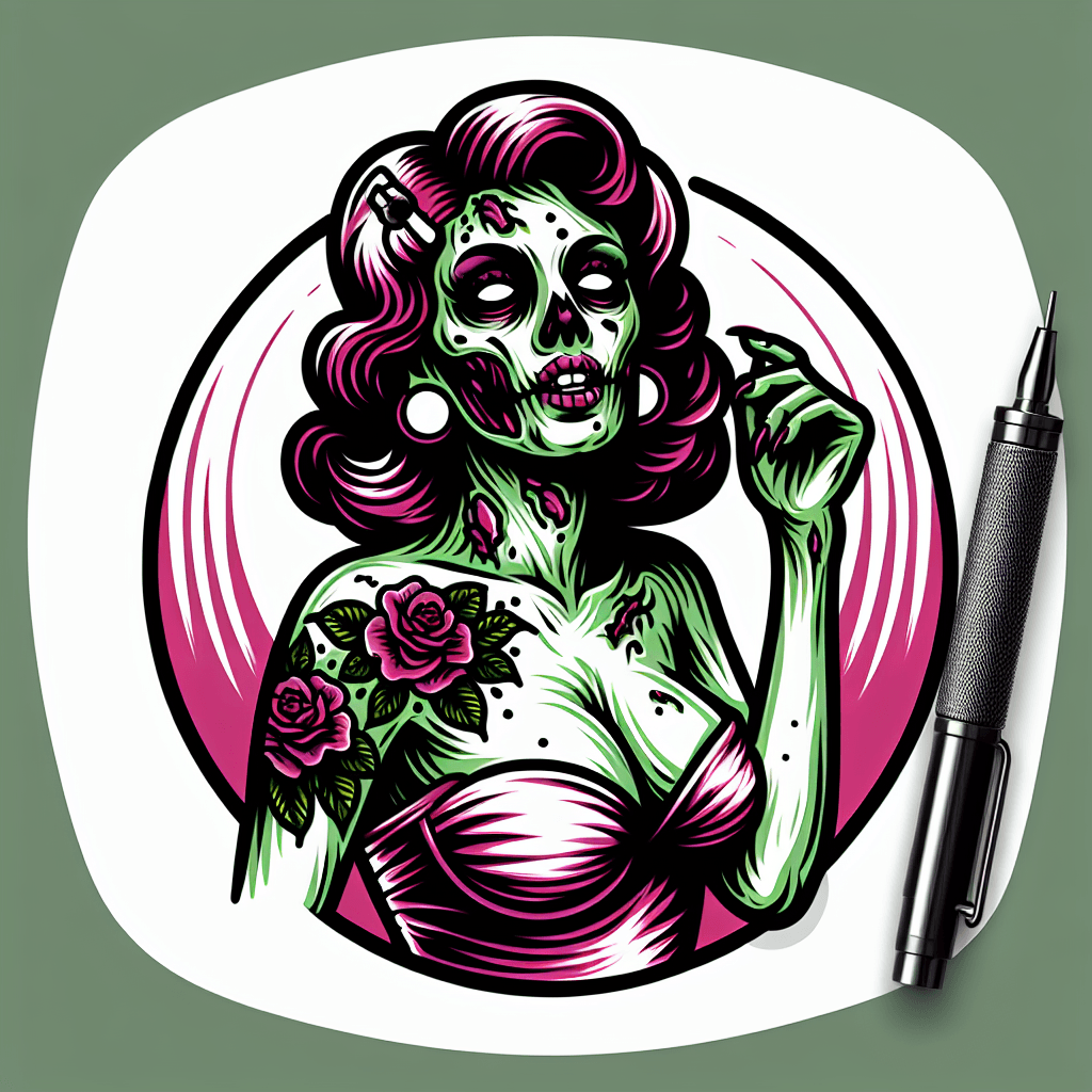 pinup girl zombie