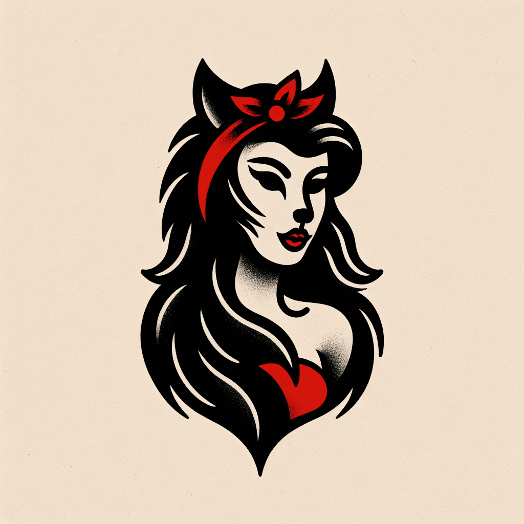 werewolf pinup girl