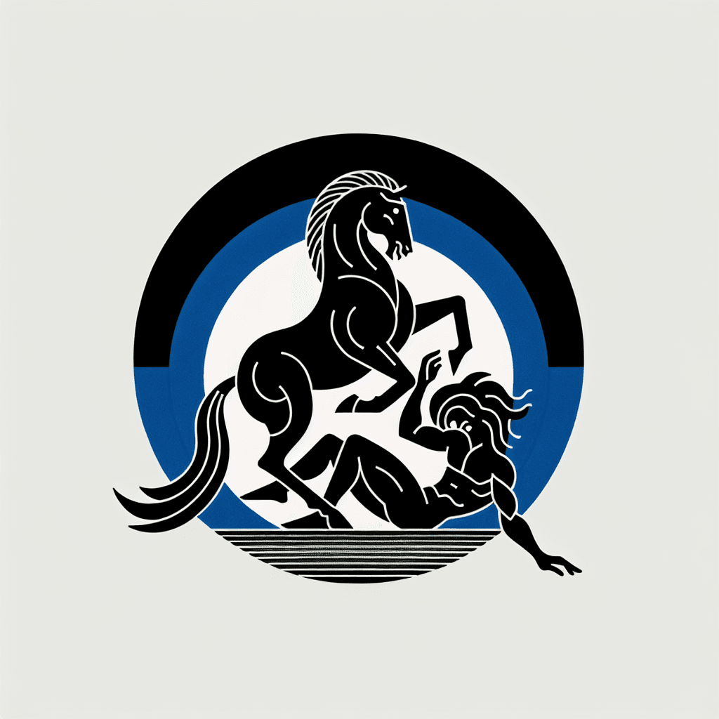 centaur slaying a beast
