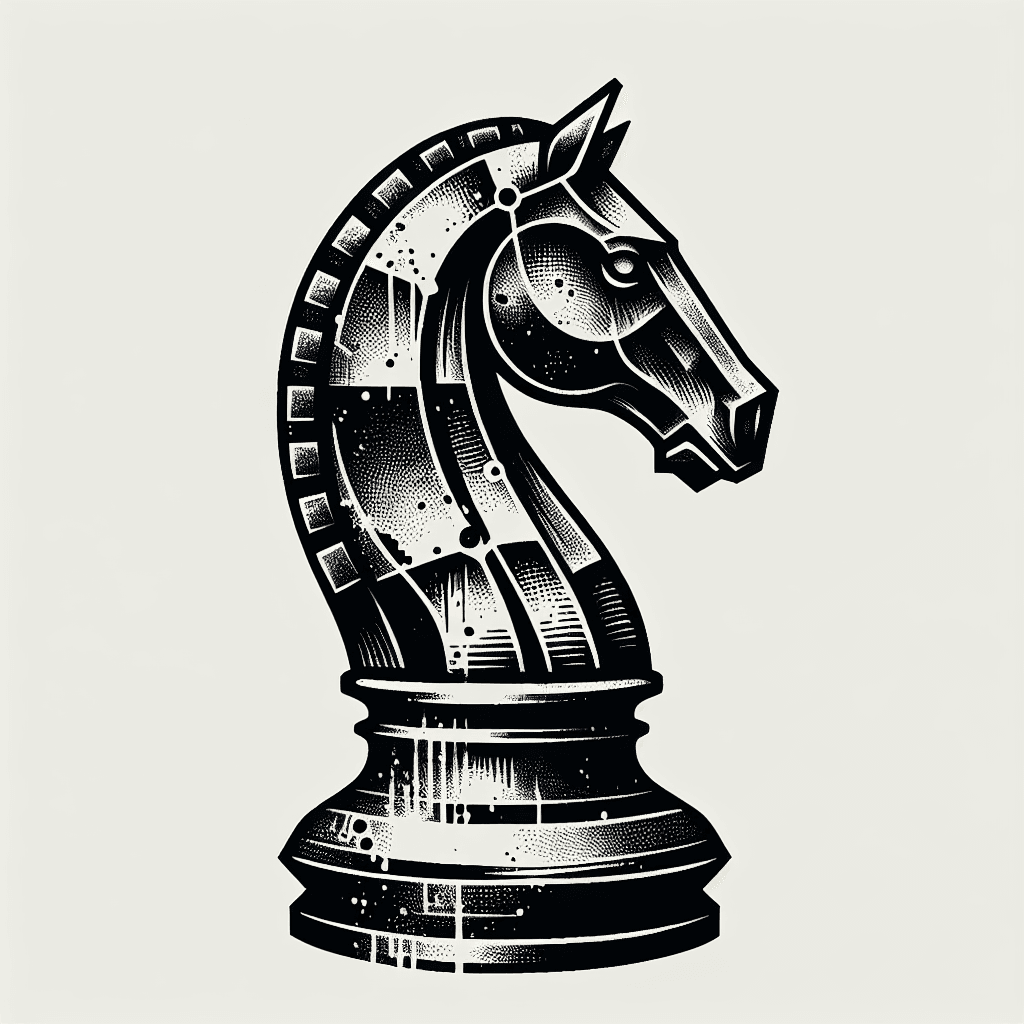 iron horse  from chess piece\nbattered\nendgame bjj
