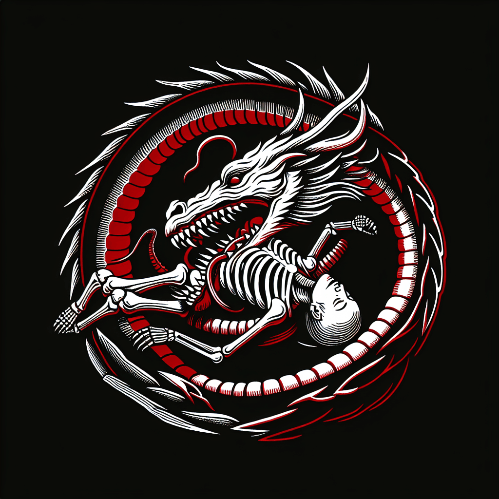 dragon eating corpse