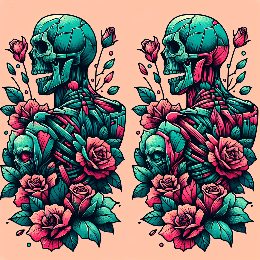 zombies made of flowers