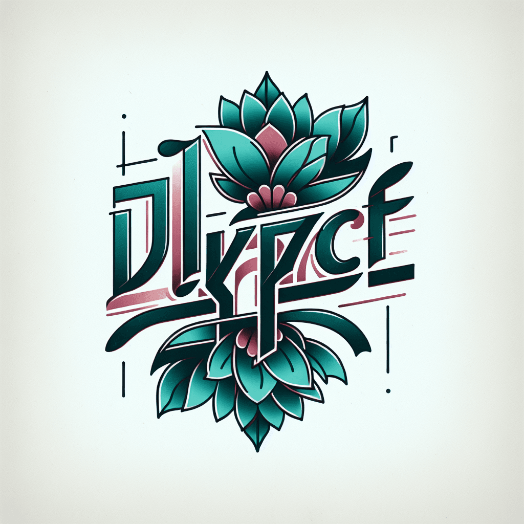 the word dyepact made out of flowers