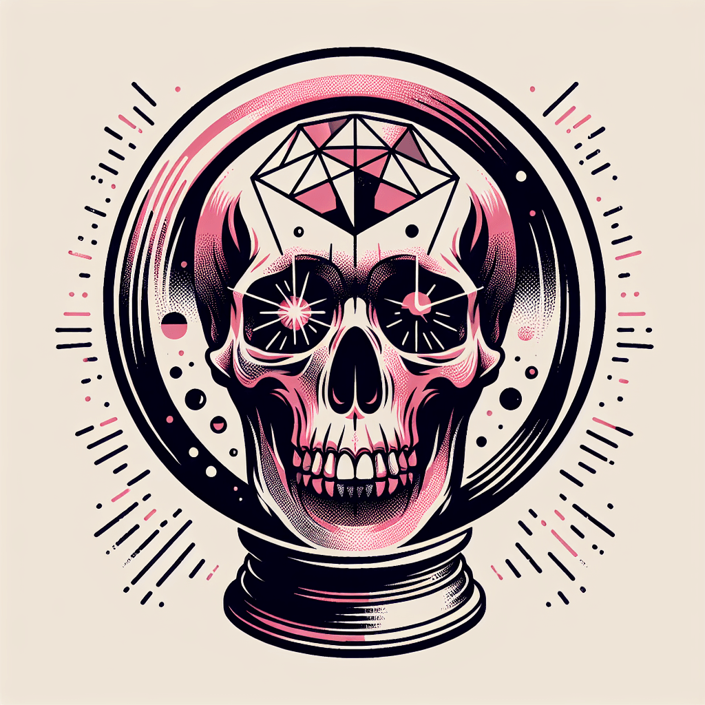 skull in a crystal ball