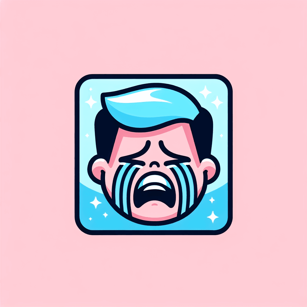 cartoon adult crying