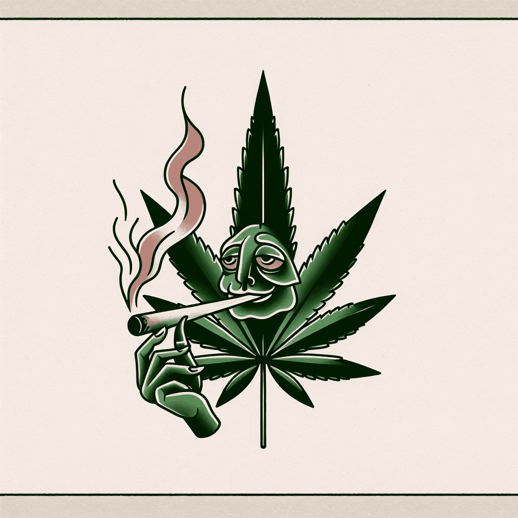 marijuana smoking a joint