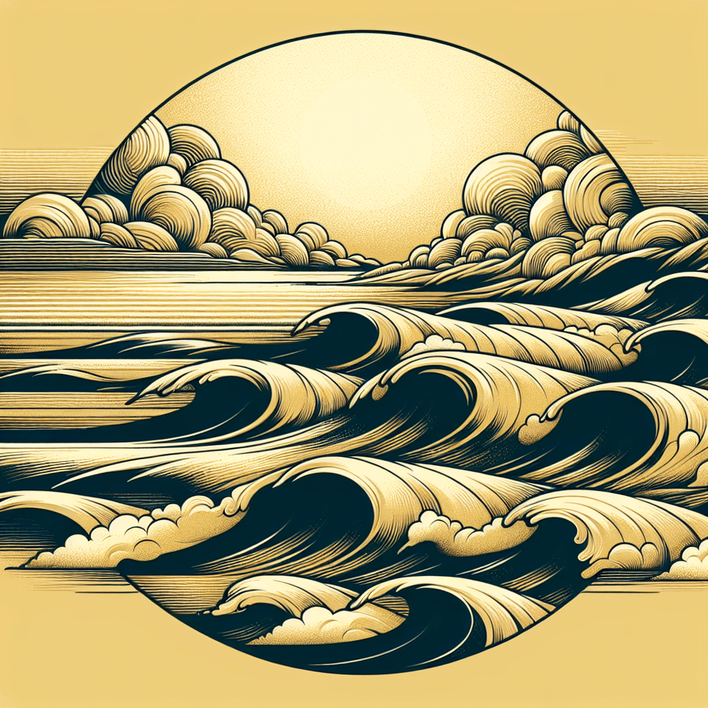 waves on the beach