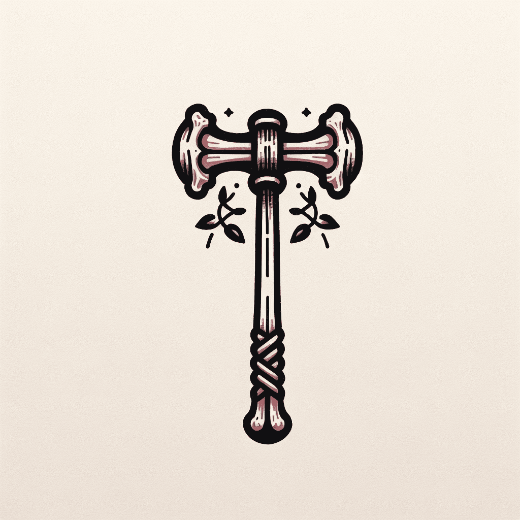 flail made of bones