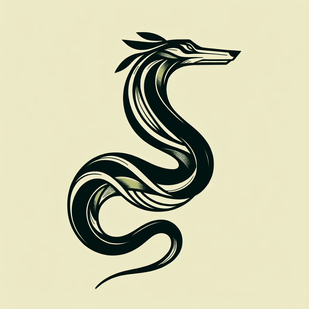 snake with the head of a greyhound