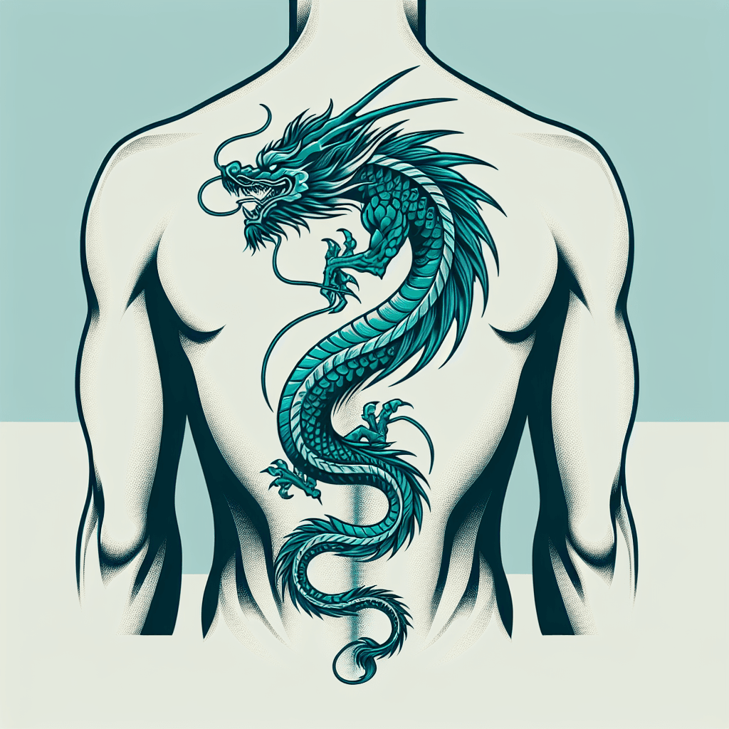 tatuagem de dragão nas costas shiryu