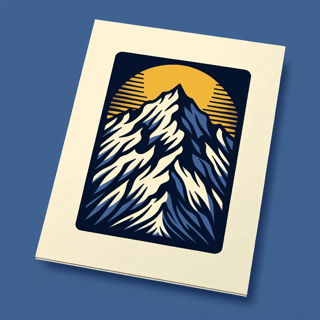 snow covered mountain range