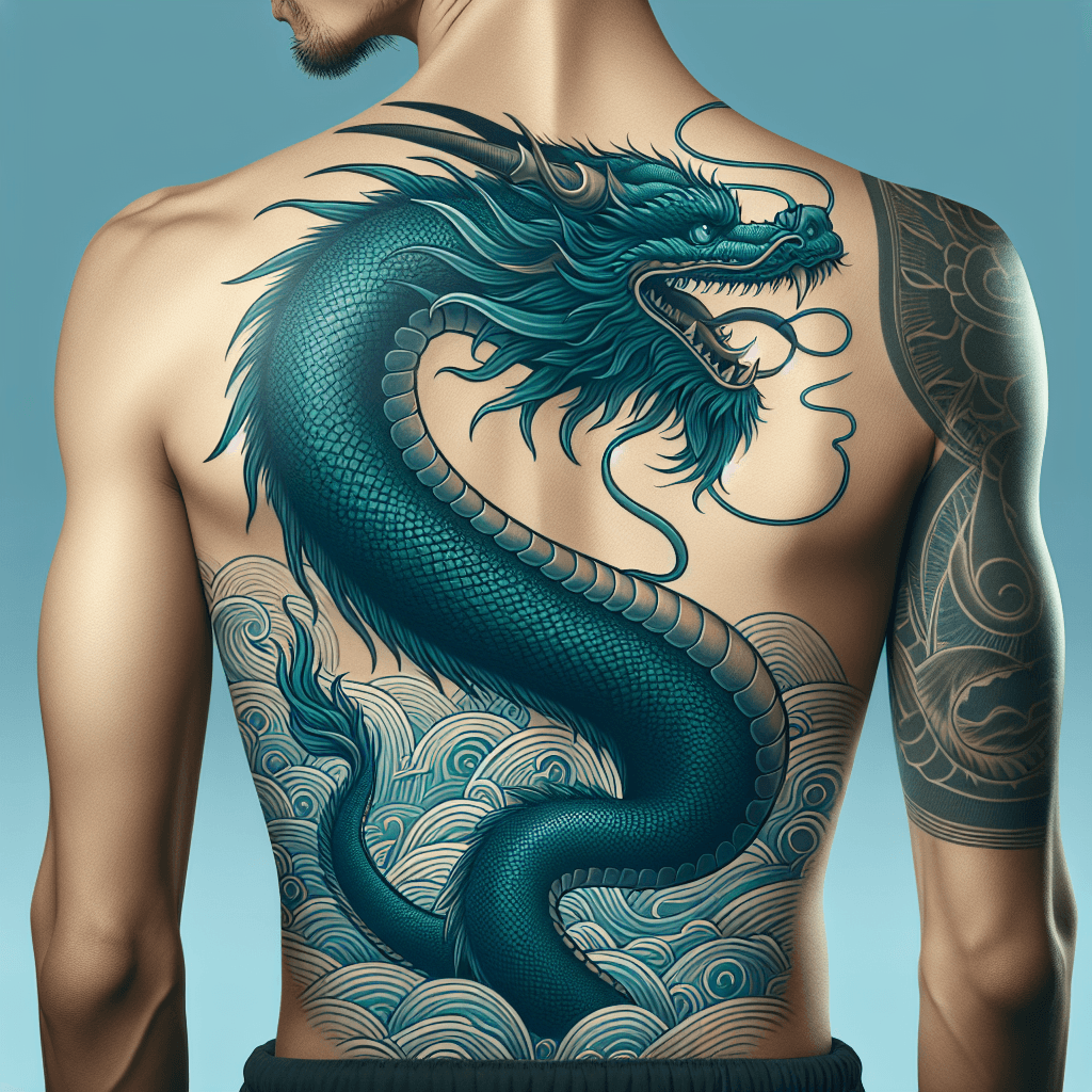 tatuagem de dragão nas costas shiryu