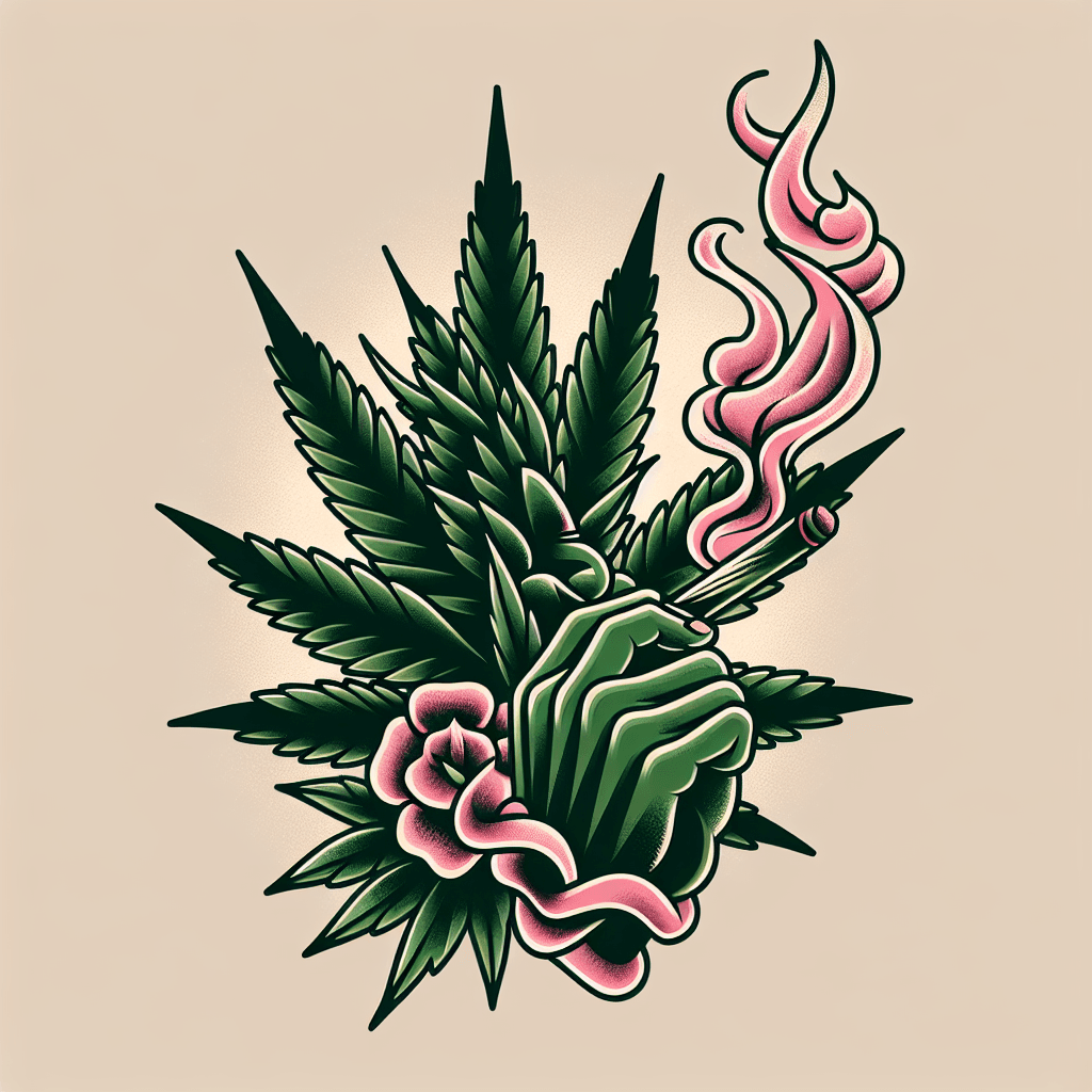marijuana smoking a joint
