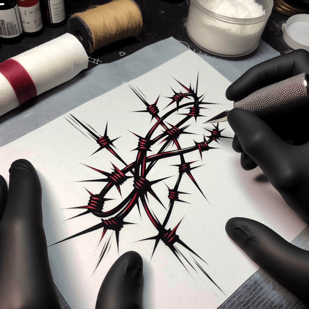 barbed wire