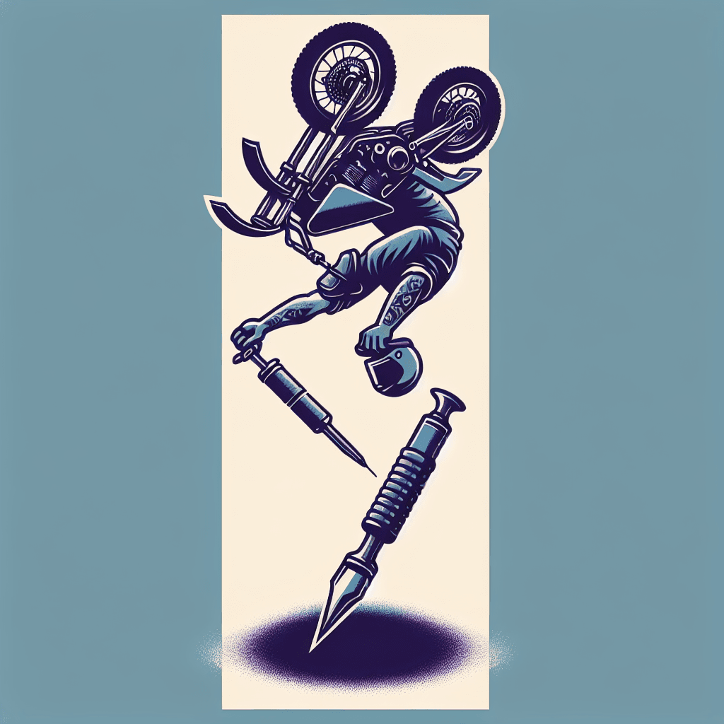 band rider doing a backflip