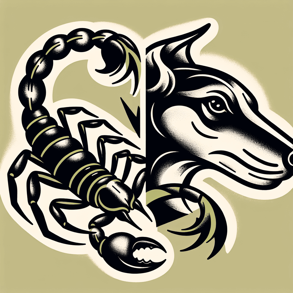 scorpion with a greyhound face