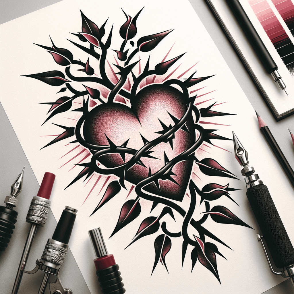 thorns around a heart