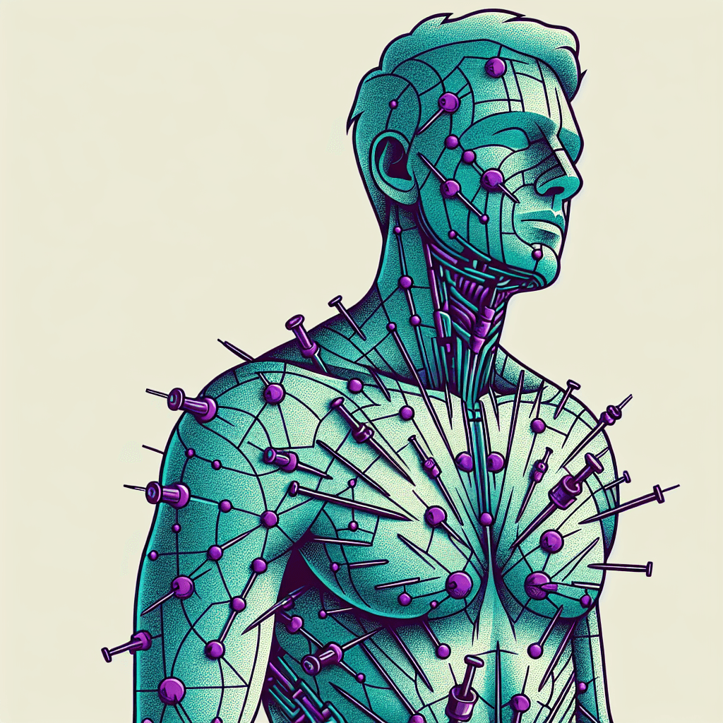 man covered in poisonous needles