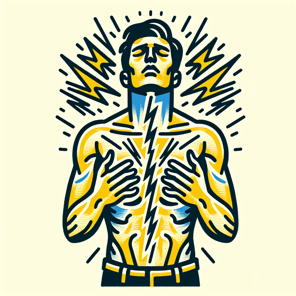 man being electrocuted