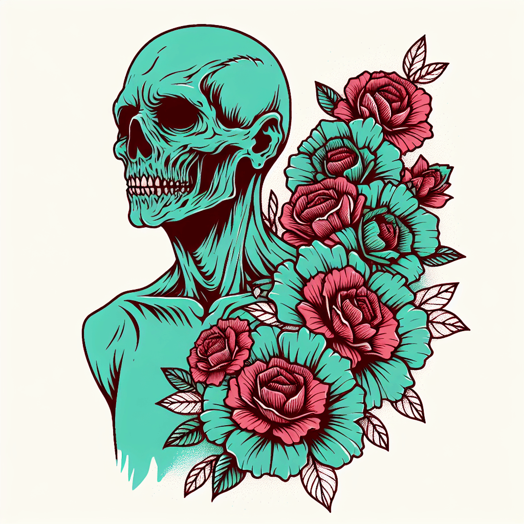 zombies made of flowers