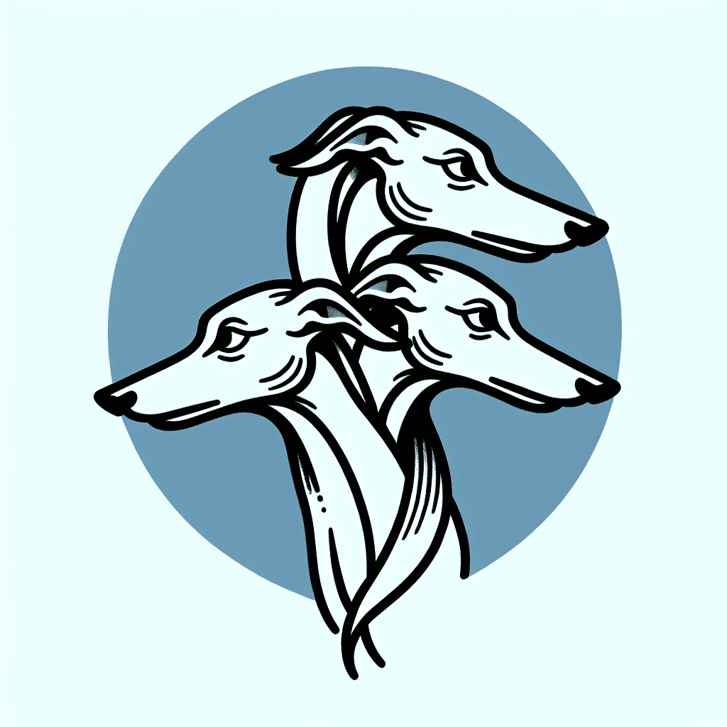 3 headed italian greyhound