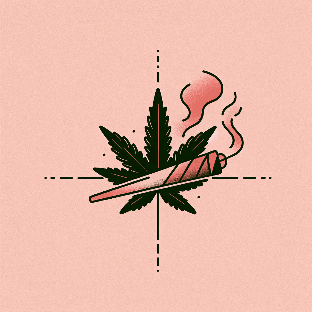 marijuana smoking a joint