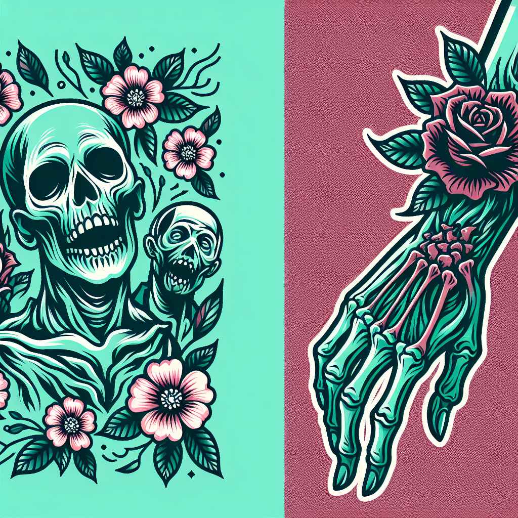 zombies made of flowers