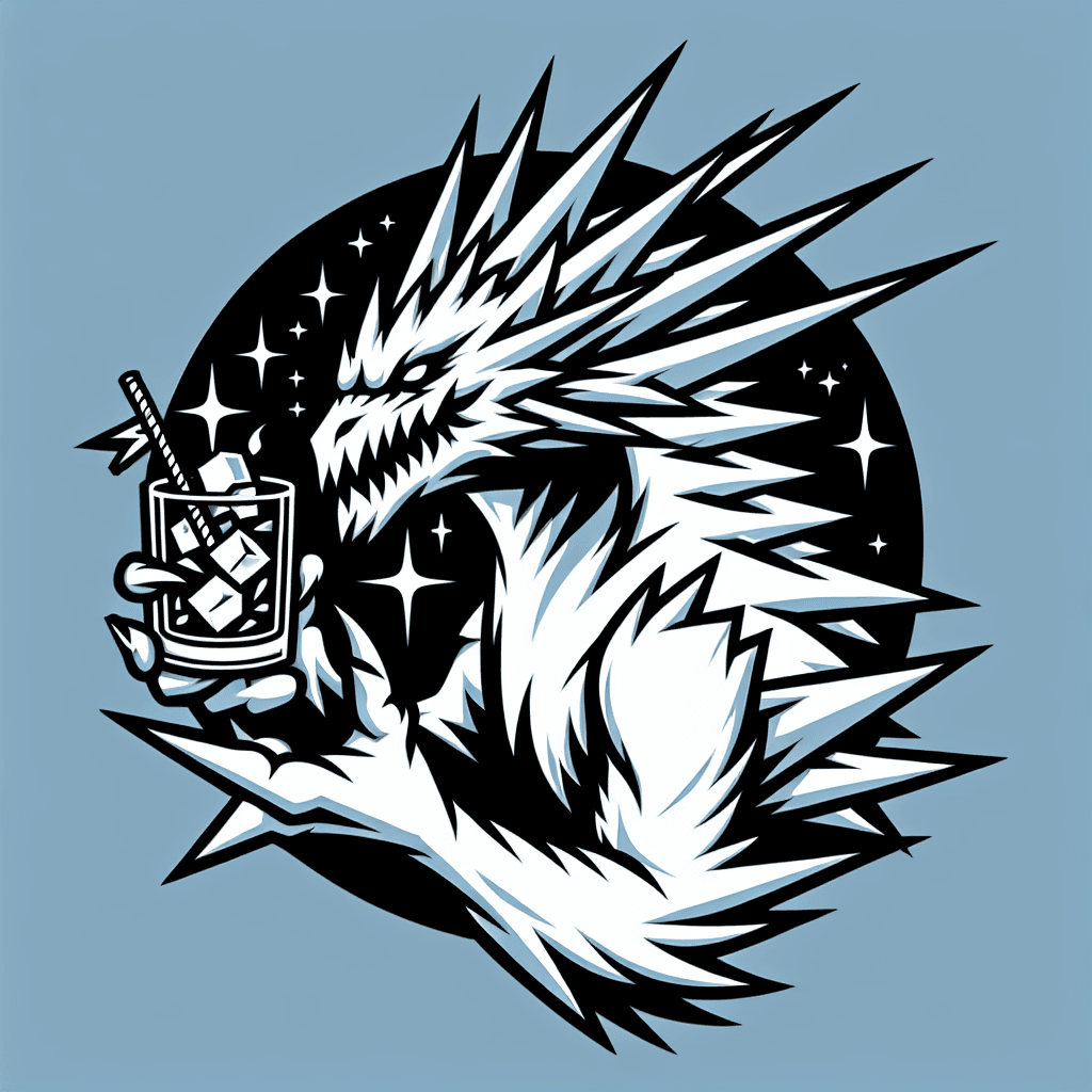 white walker holding a white claw seltzer