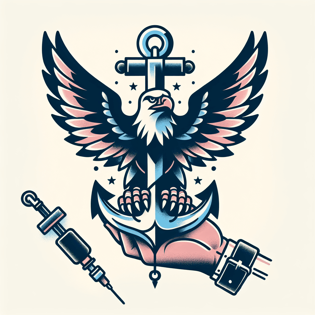 american eagle with anchor