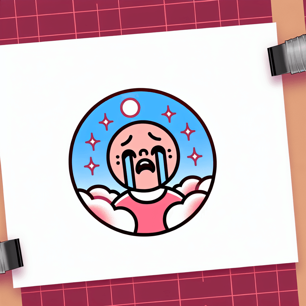 cartoon adult crying