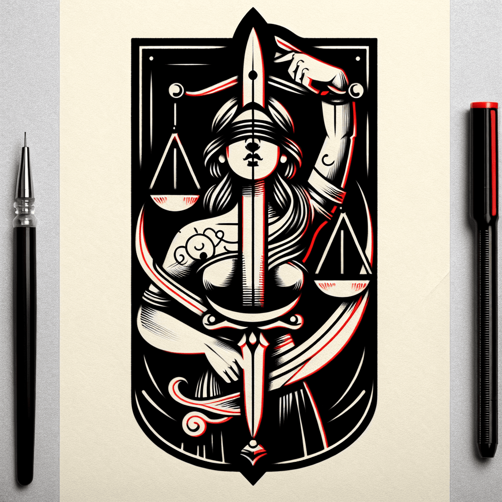 lady justice holding sword and scale