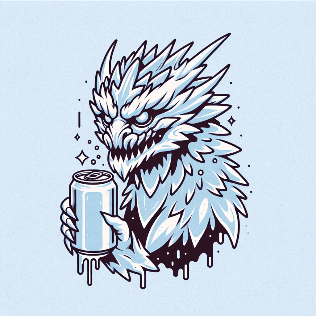 white walker holding a white claw seltzer