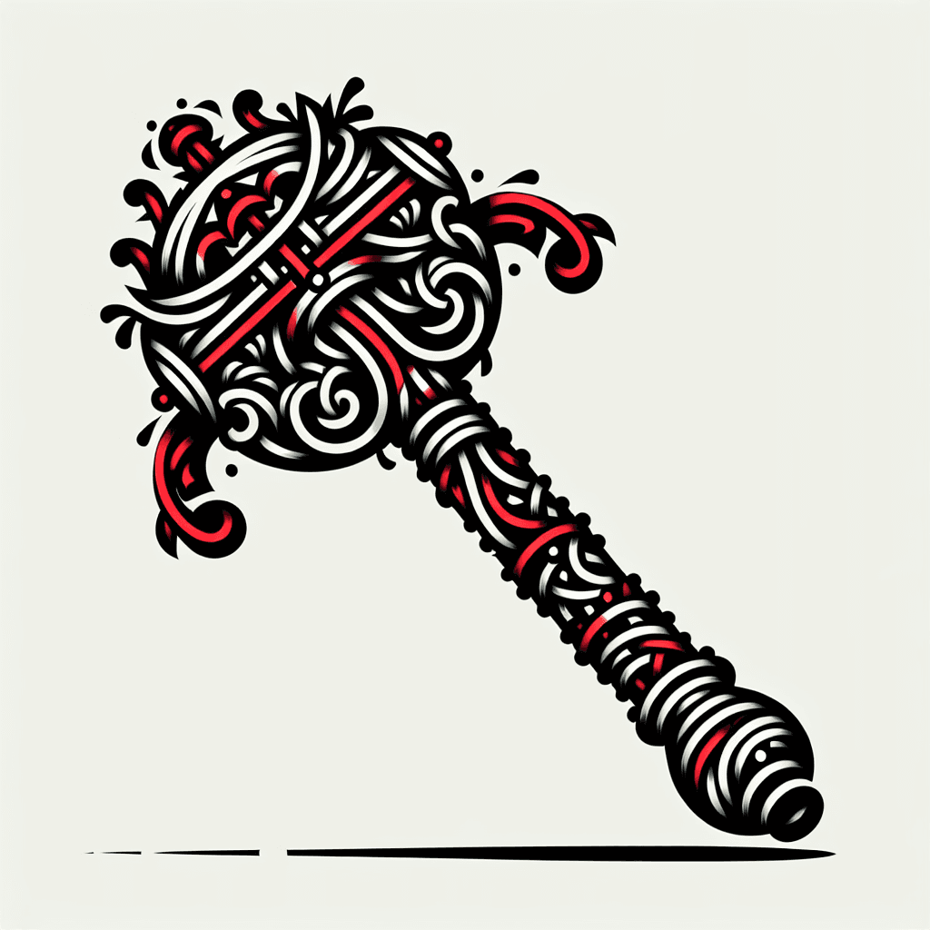 medieval flail made out of body parts